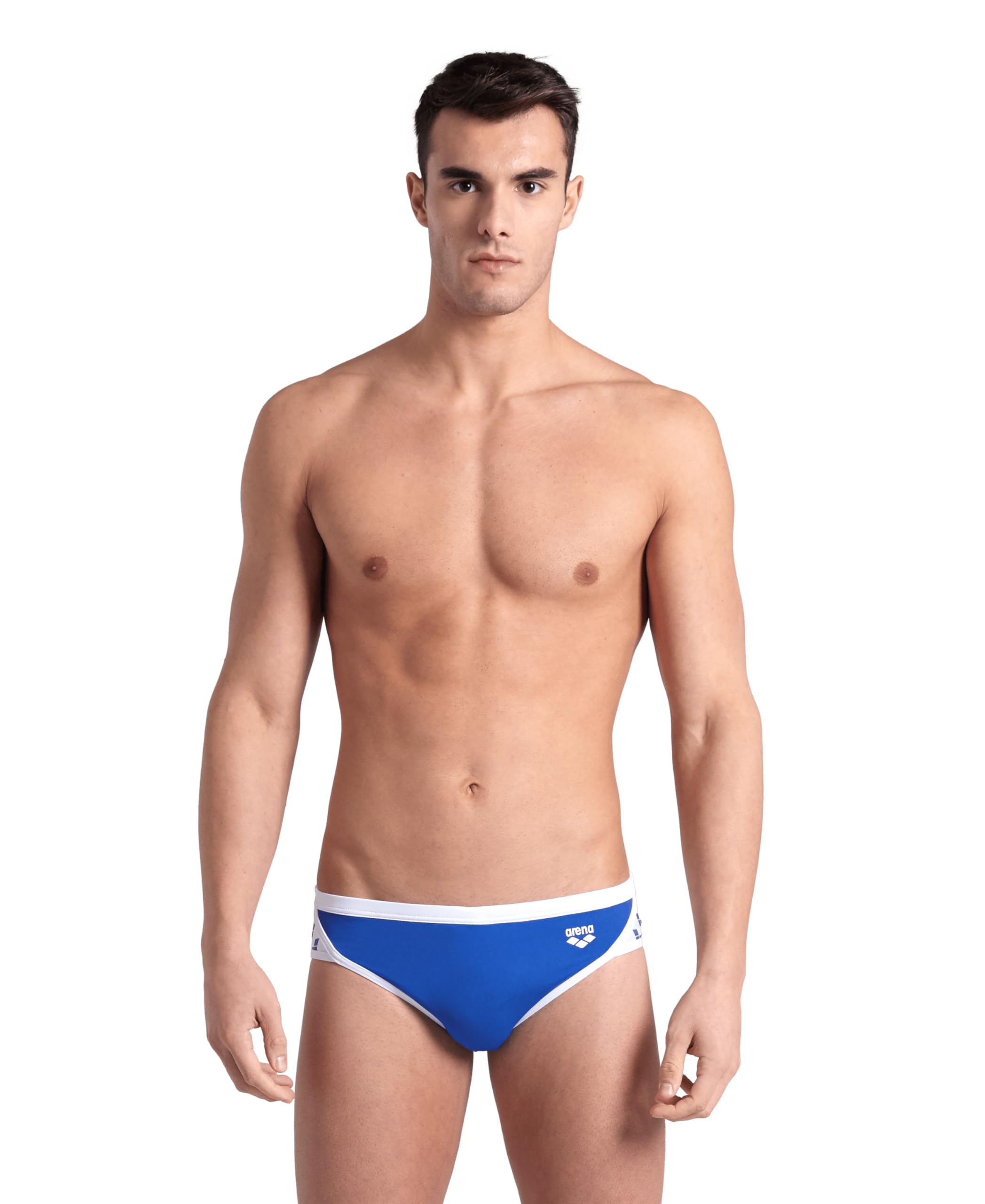 ARENA Sunga masculina com ícones sólidos, roupa de banho de treino